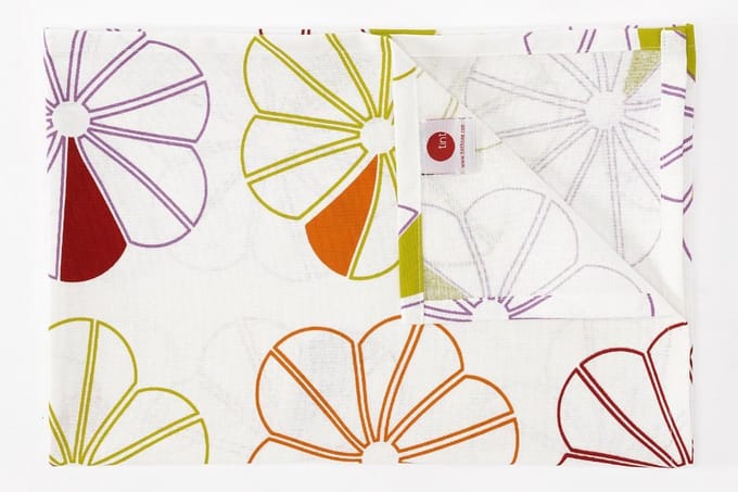 TINT PRINTED TAFELLOPER 150X250 BIG BLOOM CHILI