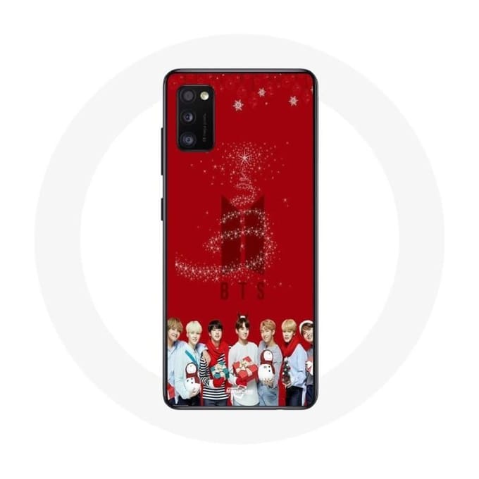 Coque pour Oppo A16 BTS Bangtan Garçons Fond Rouge Cadeau de Noël 2023
