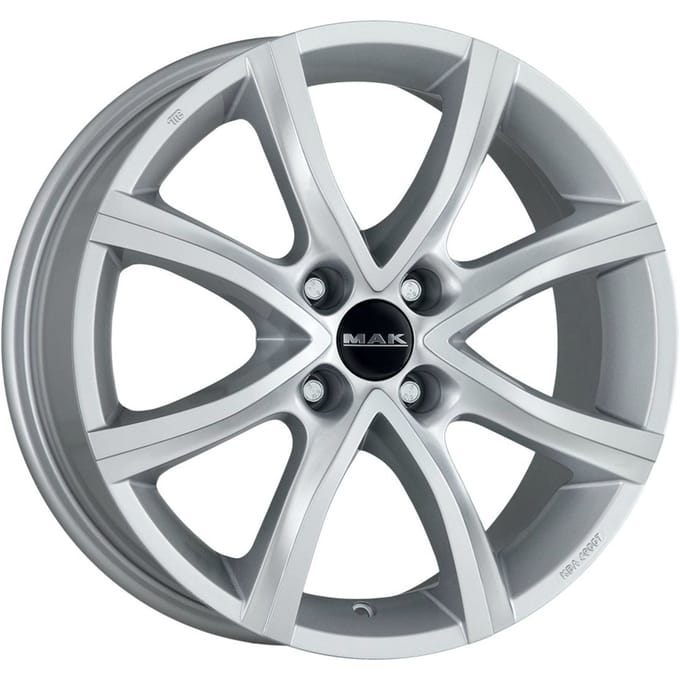 Aluminium velg 16 inch MAK Antibes 4x100 7J ET40, Kleur Zilver
