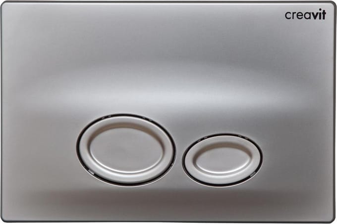 Creavit Drop Bedieningsplaat Mat Chroom