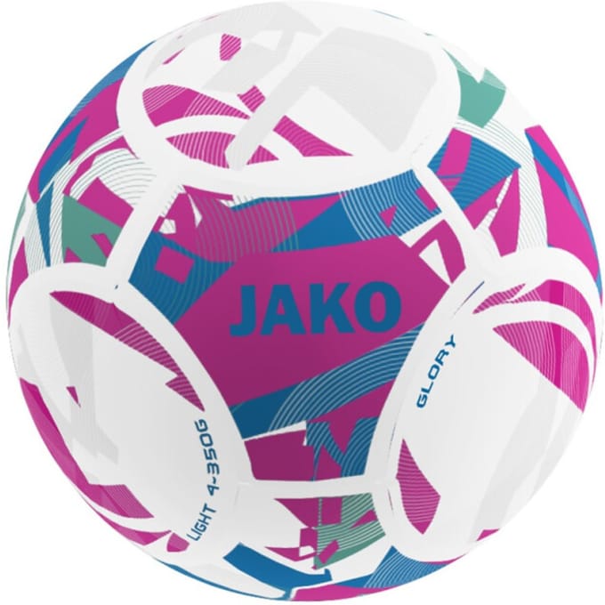 Jako Glory 350G (Size 4) Lightbal - Wit / Roze / Jako Blauw | Maat: 4