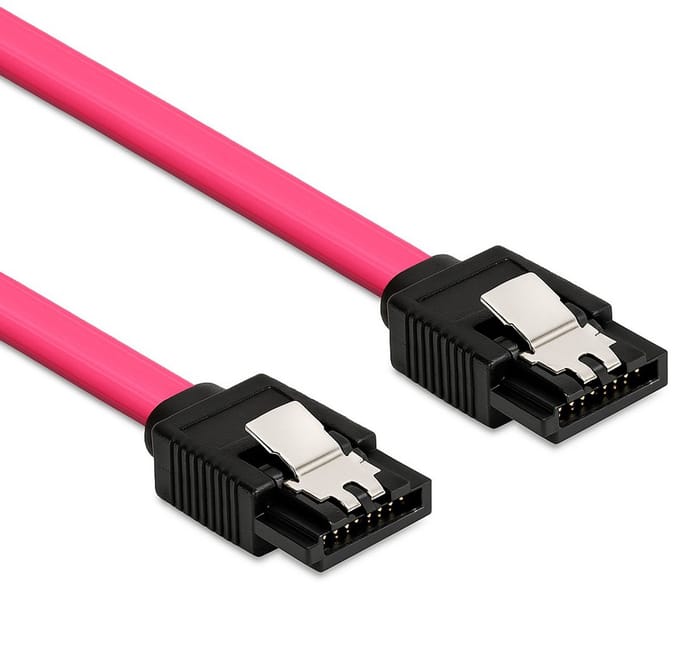 DeLOCK SATA kabel plat 6 Gb/s - rood - 0,70 meter