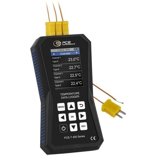 PCE Instruments PCE-T 420 PCE-T 420 Temperatuur datalogger Te meten grootheid Temperatuur -200 tot 1800 °C PDF-functie