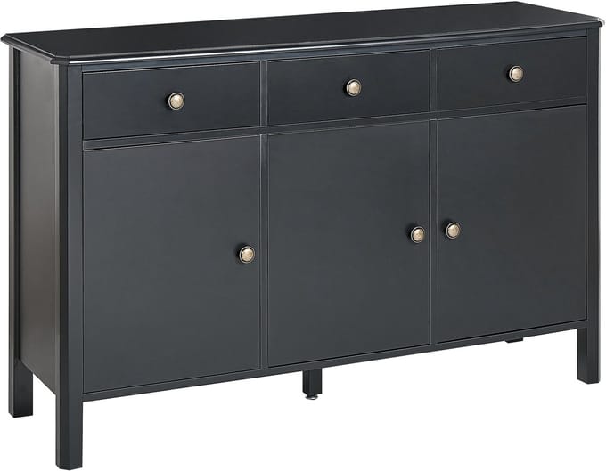 OLATE - Sideboard - Zwart - MDF