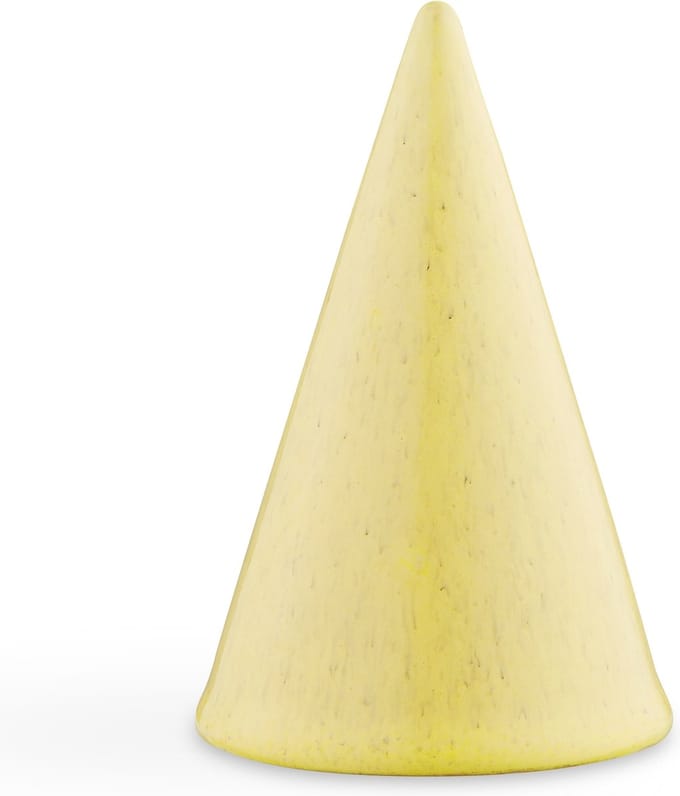 Kähler Design Glazed Cone - 11 cm - Licht Geel