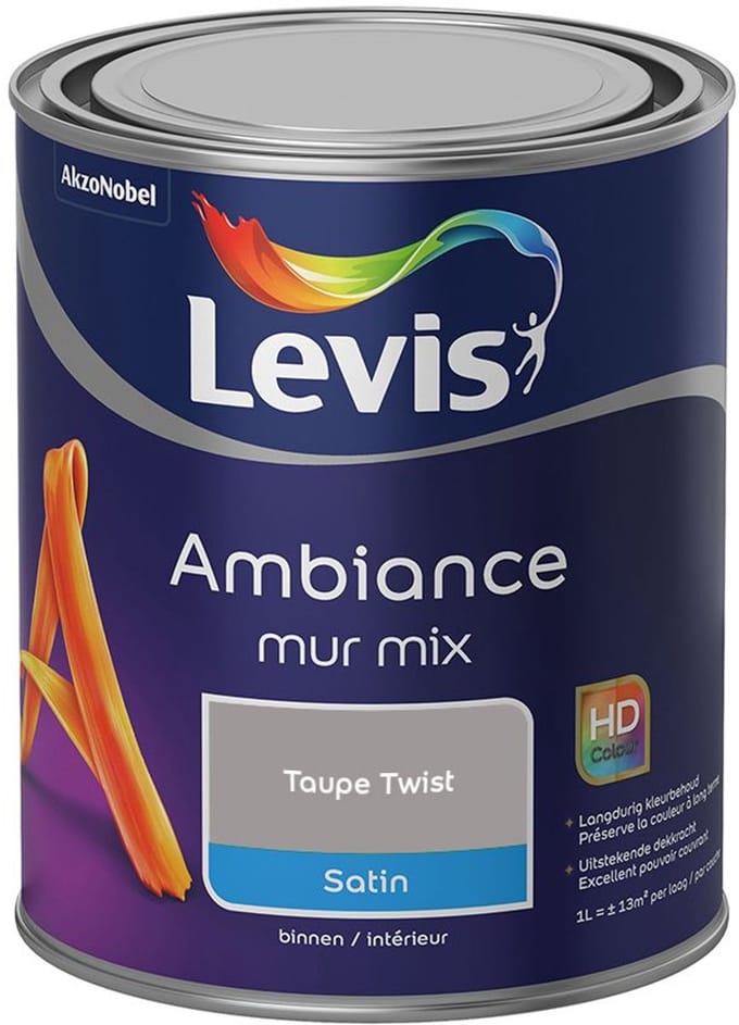 Levis - Ambiance Mur Satin Mix - Taupe Twist - Mengverf - 1 L
