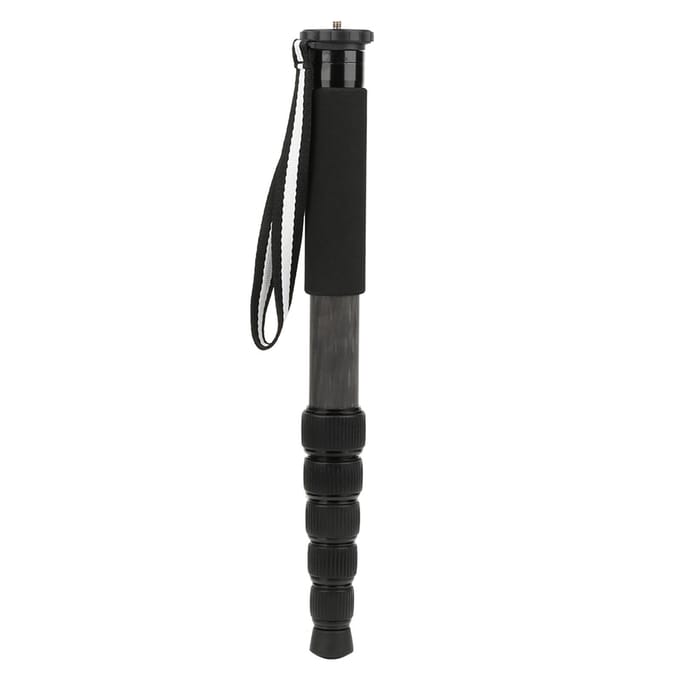P306C Monopode Caméra en Fibre de Carbone Support Monopode Caméra Portable 6 Sections