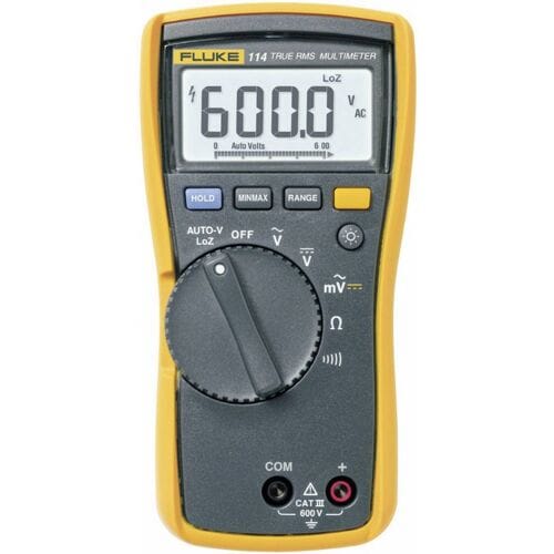Fluke 114 Multimeter Digitaal LoZ CAT III 600 V Weergave (counts): 6000