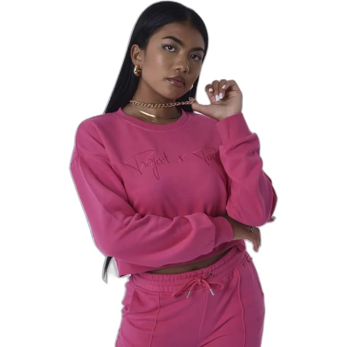Sweatshirt court grote vrouw Project X Paris Basic