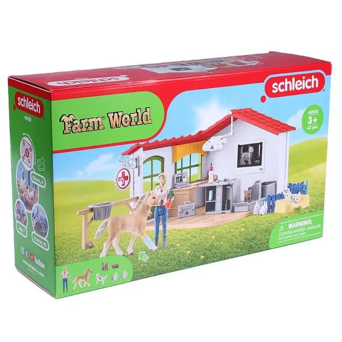 Schleich Dierenartspraktijk met dieren Voertuigen Speelgoed voertuigen Diverse speelgoedvoertuigen