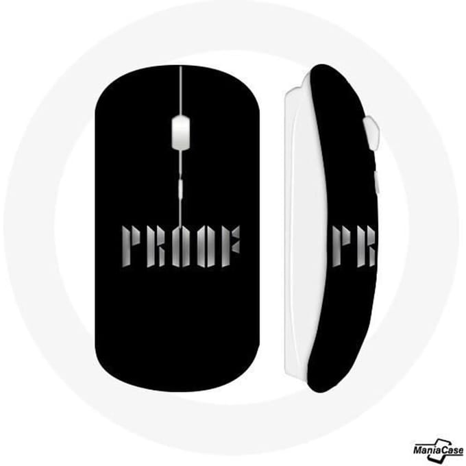Wireless Mouse BTS Albumproof Het nieuwe album 2022 Zwarte achtergrond