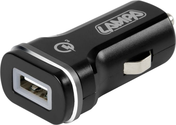 Lampa Autolader USB 1 Poort - 12/24V - PD - Snelladen - 18W - Universeel