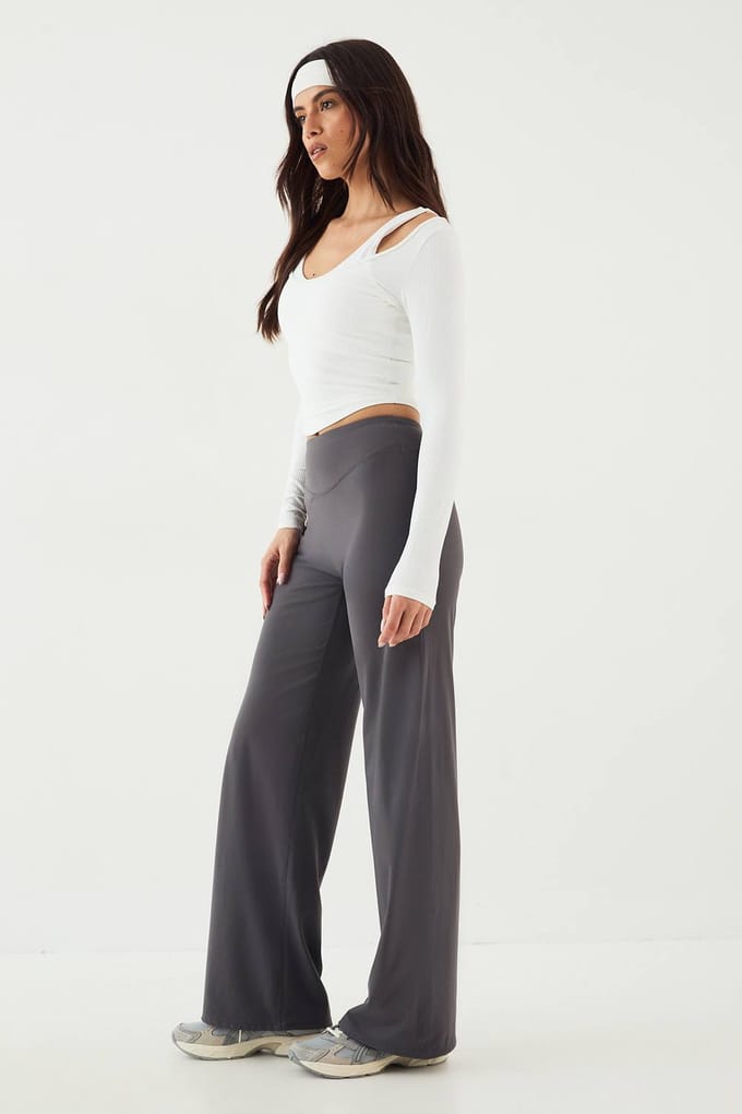 Dames DSGN Studio Ultra Sculpt Rechte Pijp Broek | Charcoal | Maat: 2XL