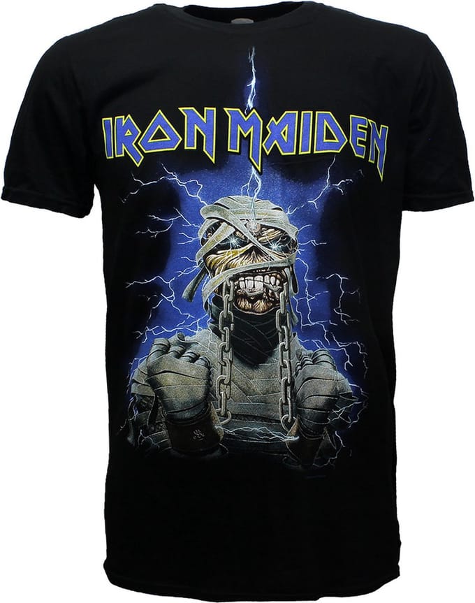 Iron Maiden Powerslave Mummy T-Shirt - Officiële Merchandise - S