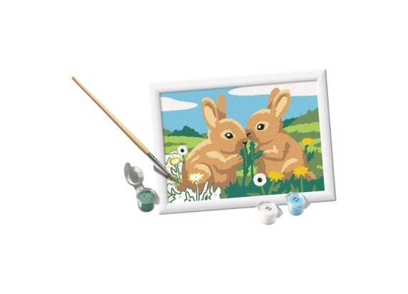 Ravensburger Creart schilderen op nummer vrolijke konijnenvriendjes