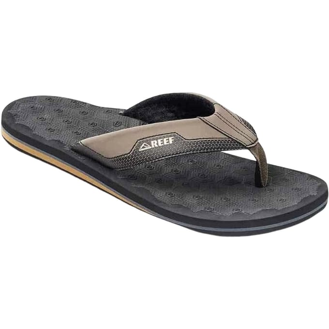 Reef The Ripper Heren Slippers - Zwart/Bruin - Maat 44