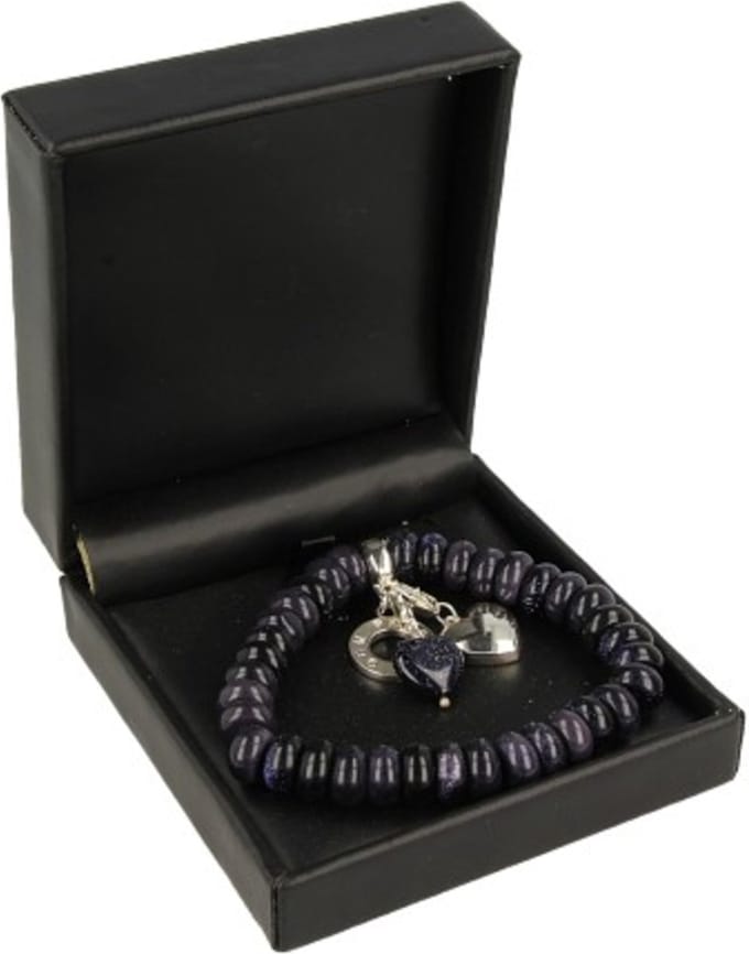 Blaufluss Ruby Mania, armband nr 25, rond (synth)
