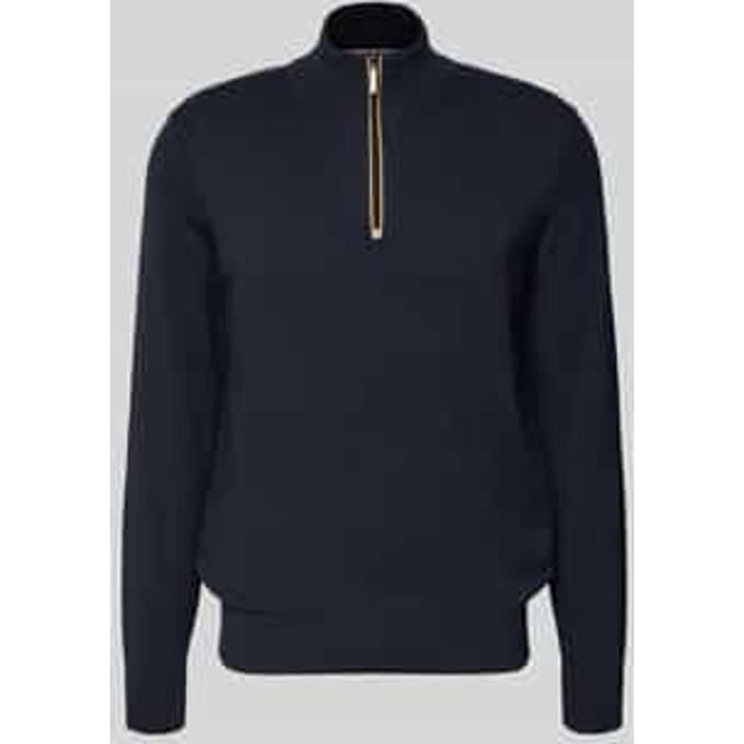 Bugatti - Trui Donkerblauw Bugatti Herren Pullover 1/1 Arm Donkerblauw 7500-15510e