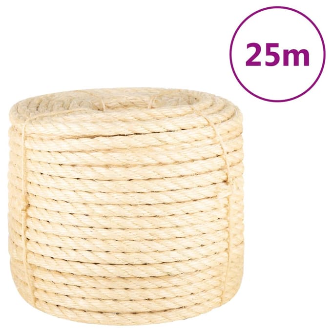 vidaXL - Touw - 14 - mm - 25 - m - 100% - sisal