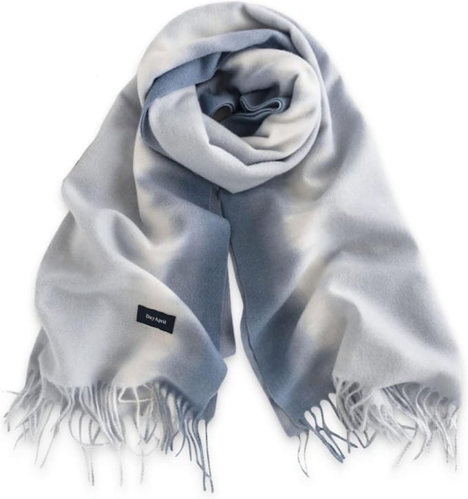 Lange Dames Sjaal Winter & Herfst Blauw 200 x 65 cm