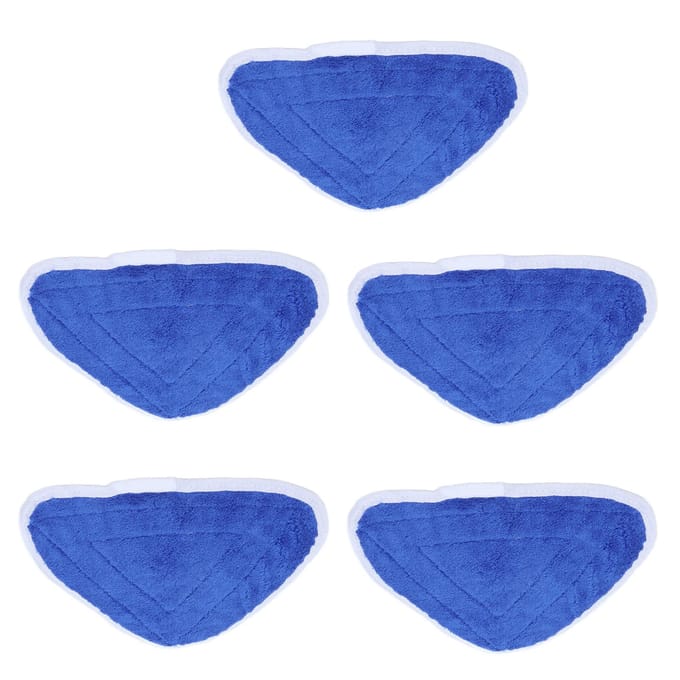 5PCS Tampon de Mop en Microfibre de Rechange Chiffon de Nettoyage pour Balai Vapeur Adapté pour la Série Vileda blue