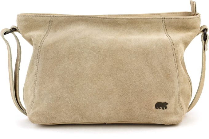 Bear Design Valentina Suede Leren Schoudertas - Beige