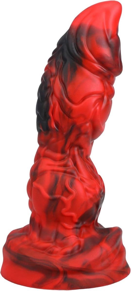 Dildo - Fantasy Fuckers - Red Raider - Rood/Zwart - Doc Johnson