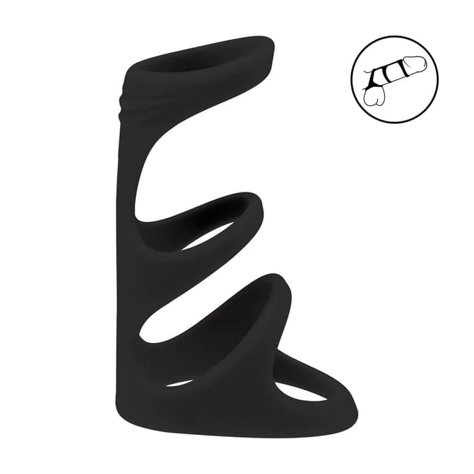 Levelz - 3 Loop Silicone Cockring Rekbaar