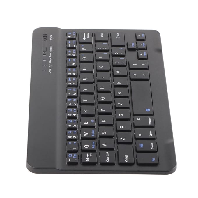 Ultra Slank Mini Draadloos Bluetooth Toetsenbord voor IOS Android Windows Tablet Telefoon black