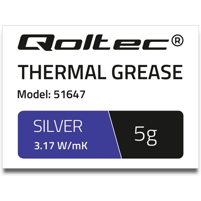 Qoltec Koelpasta 3.17 W/m-K |   5G |   Zilver