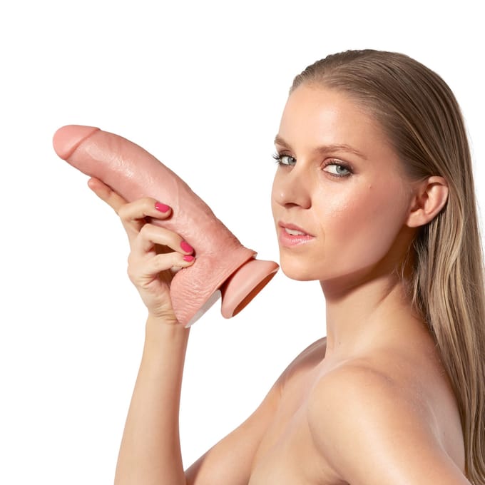 Pipedream - King Cock - Dildo met Balzak - 23 cm - Lichte Huidskleur