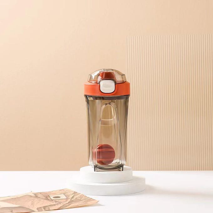 Creatieve Dikke Shake Beker Buiten Fitness Mengbal Sportbeker Draagbare Koppels Draagbare Beker 500ML