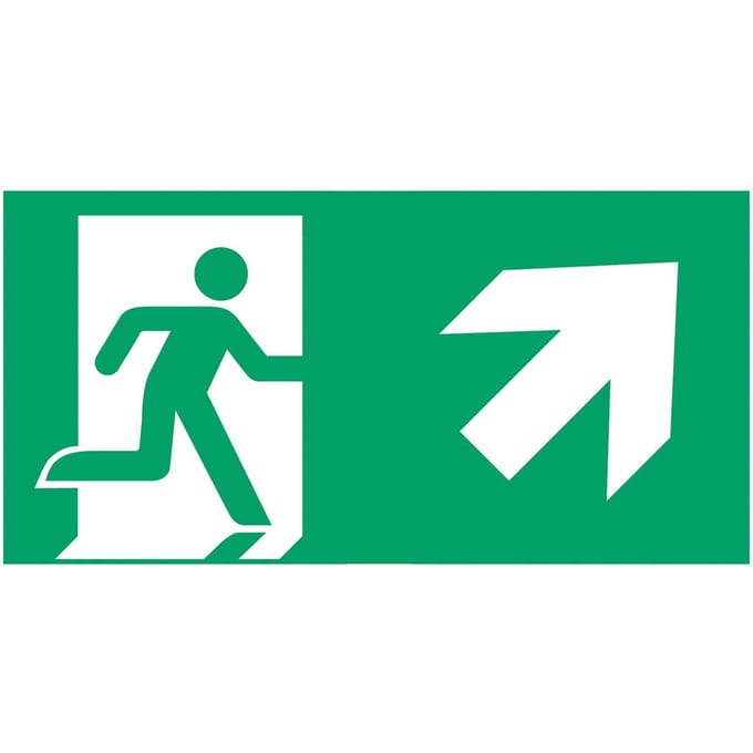 B-Safety Schild vluchtroute type G voor E-Lux standaard