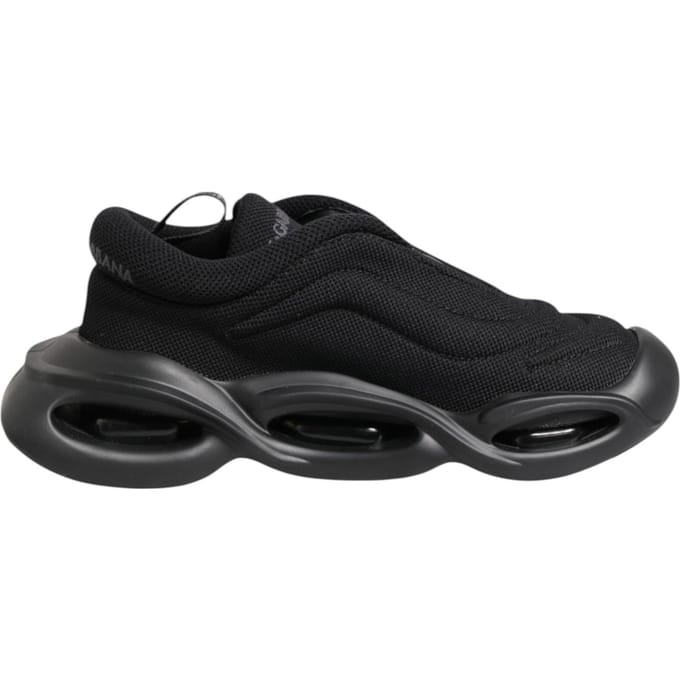 Dolce & Gabbana Zwarte Slip On Lage Top Golf Sneakers Schoenen