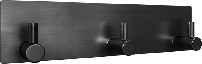 EAVY - Zelfklevende handdoekhouder - Gunmetal - RVS