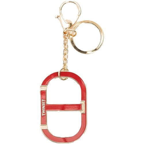 Sleutelhanger Twin Set Portachiavi In Metallo Con Oval T E Moschettone