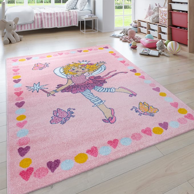 Kindertapijt Prinzessin lillifee roze 80x150 cm
