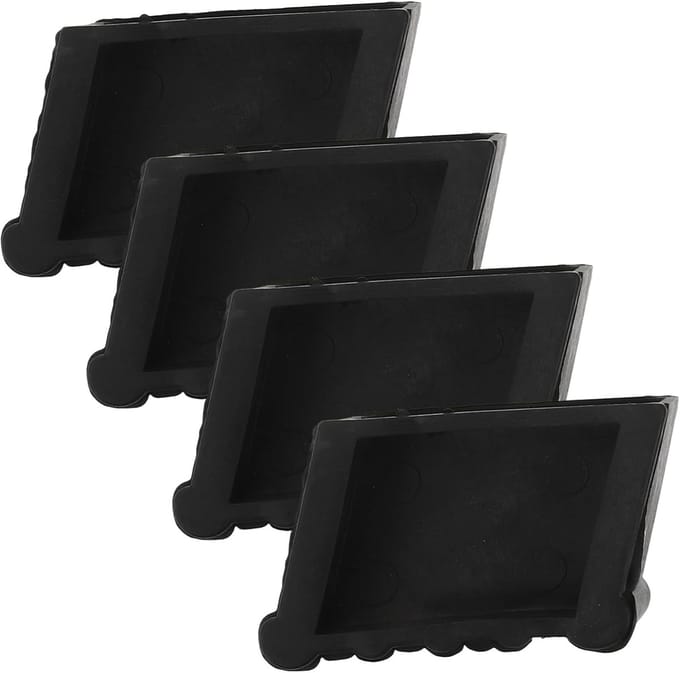 Ladder Voet Covers - Antislip Matten - Verbeter Stabiliteit - Verdikt Ontwerp - 4 Stuks - Zwart