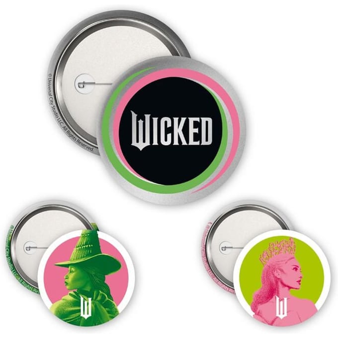 Wicked Buttonset - Elphaba & Glinda - voor Geen - meerkleurig