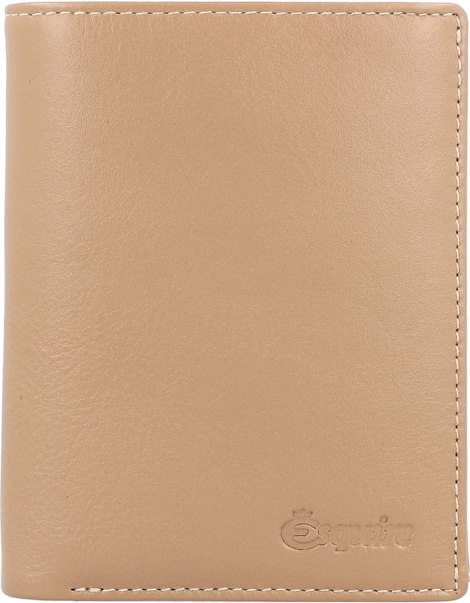 Esquire Leren Portemonnee Peru Wallet Taupe Beige