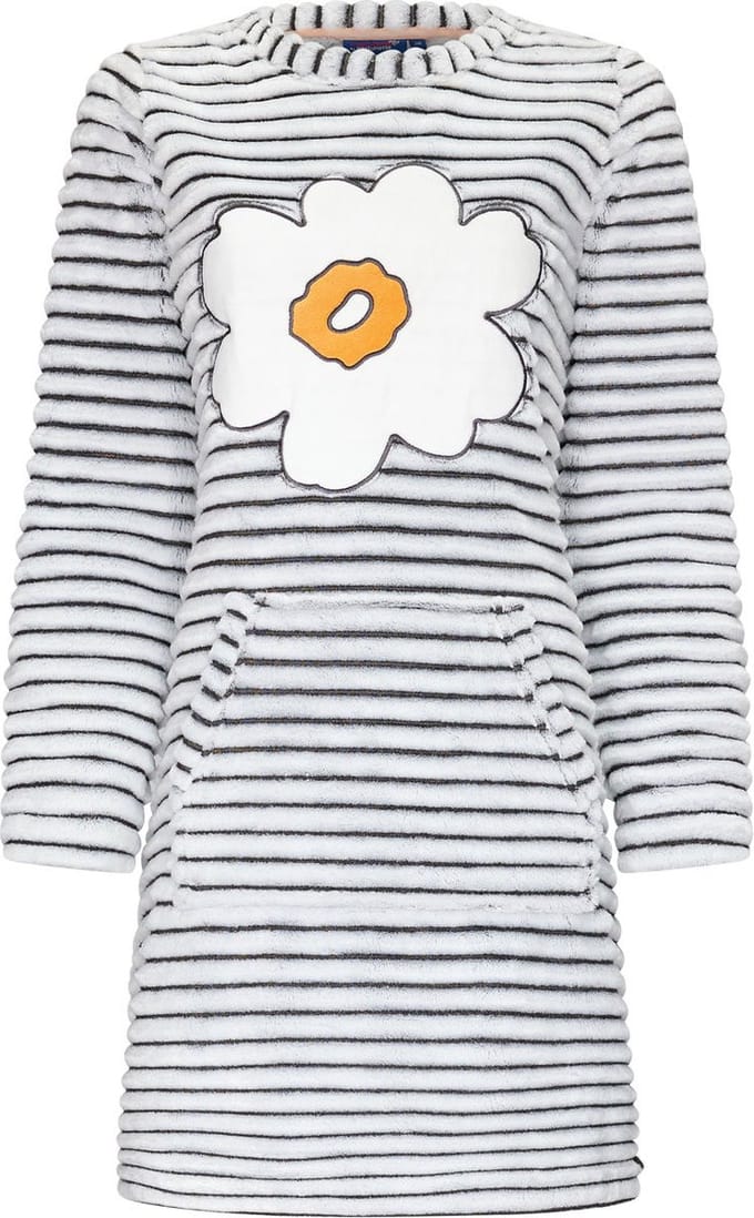 Fleece loungedress bloem Rosanna