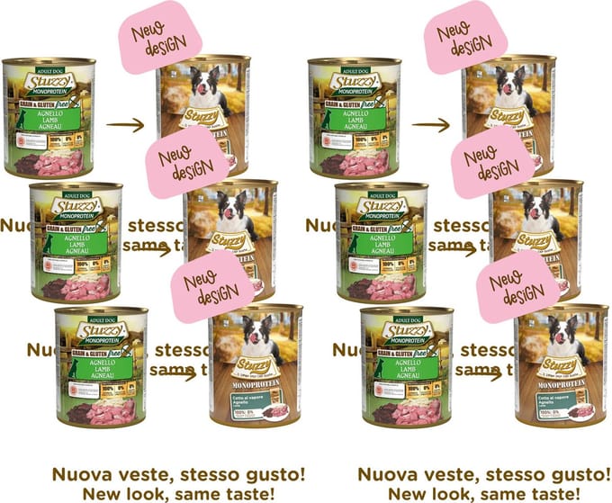 Stuzzy Hondenvoer MonoProtein Lam - 6 x 800 gr - Voordeelverpakking