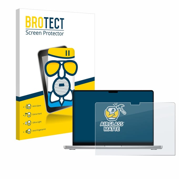 BROTECT - Screenprotector voor Apple MacBook Pro 14" 2024 / 2025 / 2026 - Folie Beschermfolie Beschermglas matte