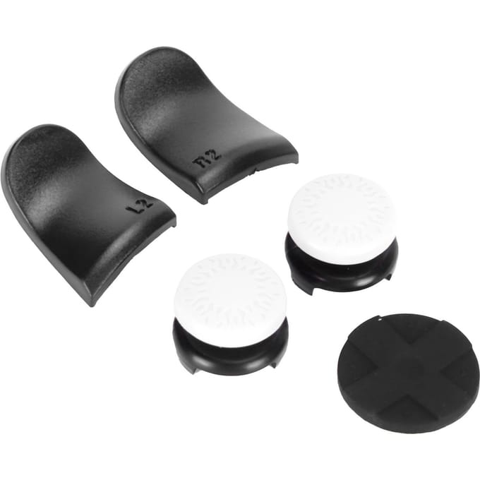 5-in-1 Duimstok Grip Toetskap Joystick Cover L2 R2 Trigger Extender voor PS5 Controller Wit wit