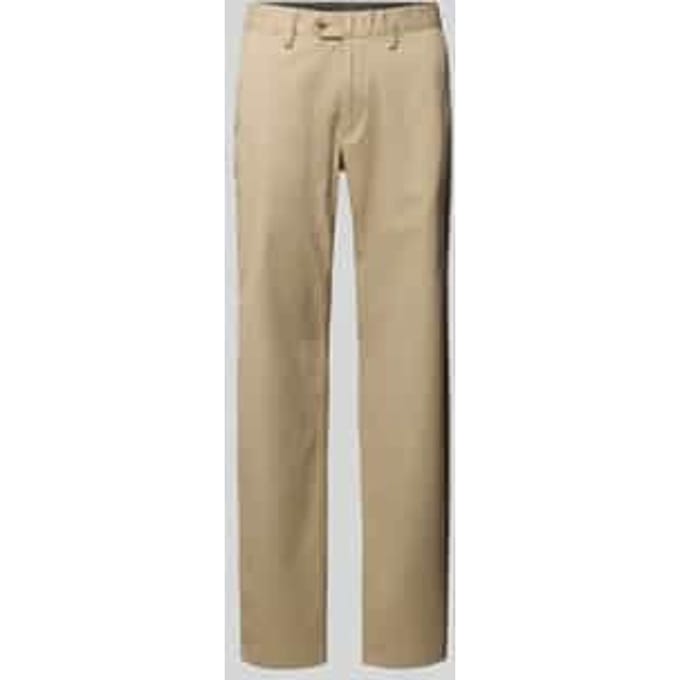 Regular fit chino met Franse steekzakken