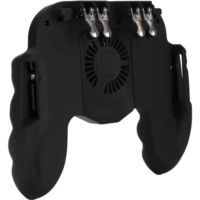 Mobiele Telefoon Game Controller Warmteafvoer Gamepad Power Handvat met Koelventilator black