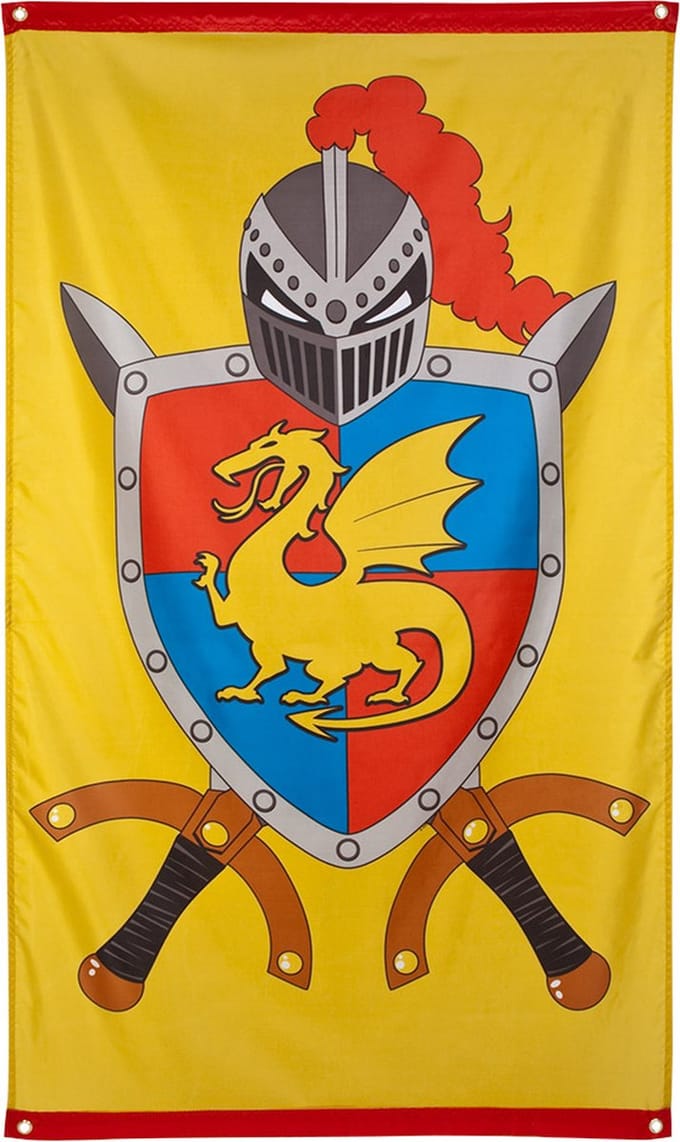 Boland - Polyester vlag Knights & dragons - Ridders & Draken - Ridders & Draken