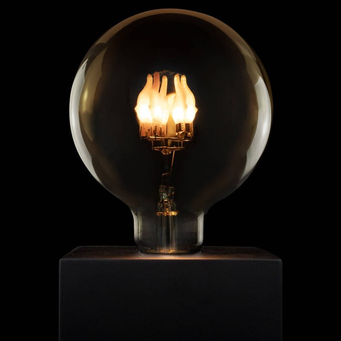 SEGULA LED Fire Flame Line E27 1W G125 rook staand 1800K