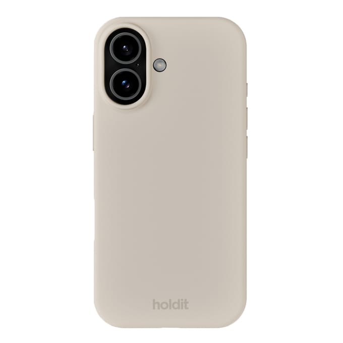 Holdit Silicone Case geschikt voor Apple iPhone 17 - Light Beige