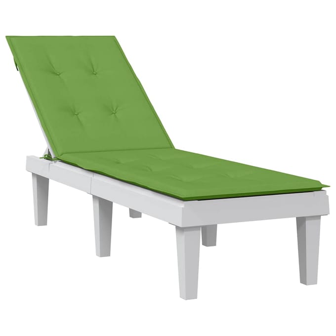 vidaXL - Terrasstoelkussen - (75+105) - x - 50 - x - 4 - cm - stof - gemêleerd - groen